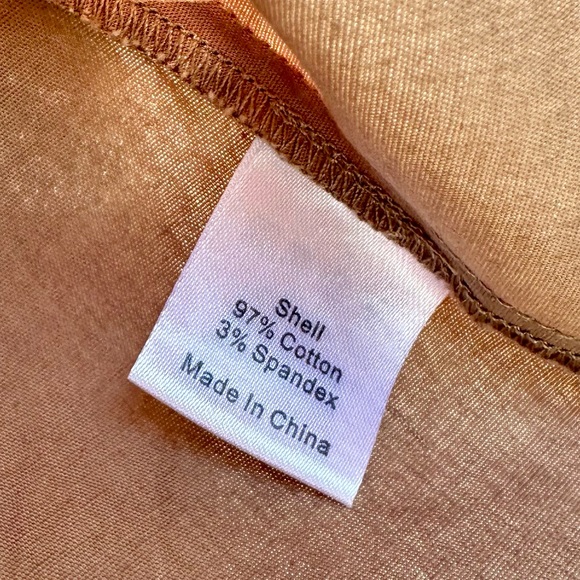 TUCKERNUCK ✨ Khaki Brown/Olive Charlie Shirt Dress ✨ 3/4 Sleeves ✨ Size M - Picture 14 of 14